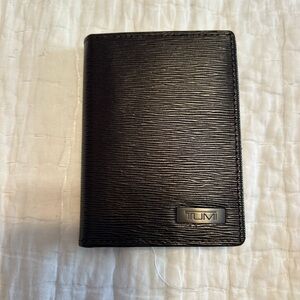 TUMI Textured Black Card Holder